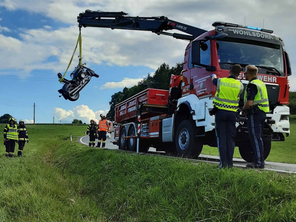 Zwei Verletzte bei Motorrad-Unfall