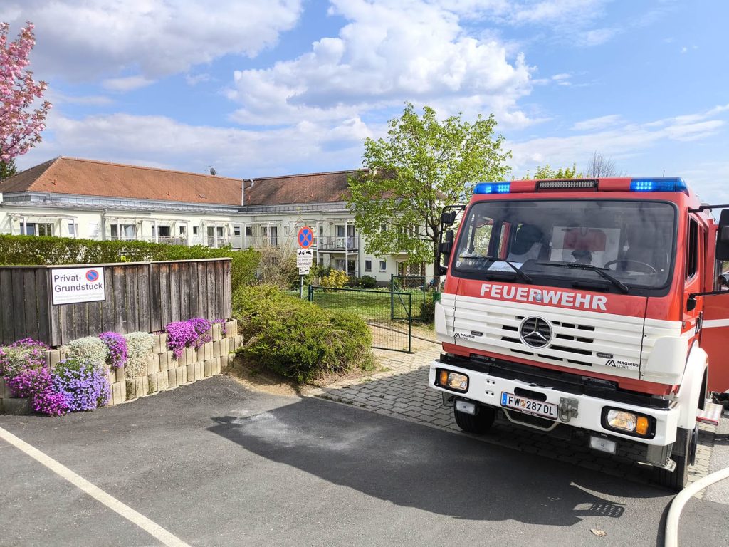 Brand- und Evakuierungsübung im Seniorenwohnhaus