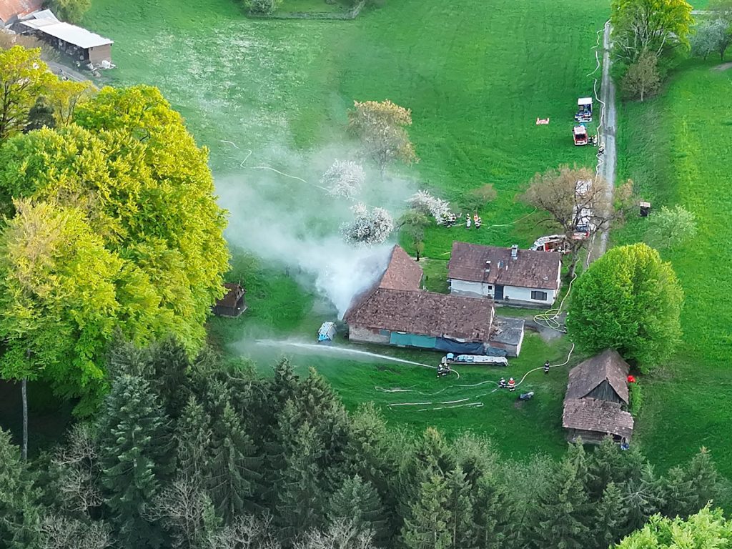 Drohne Preding unterstützt bei Übung in Kraubath
